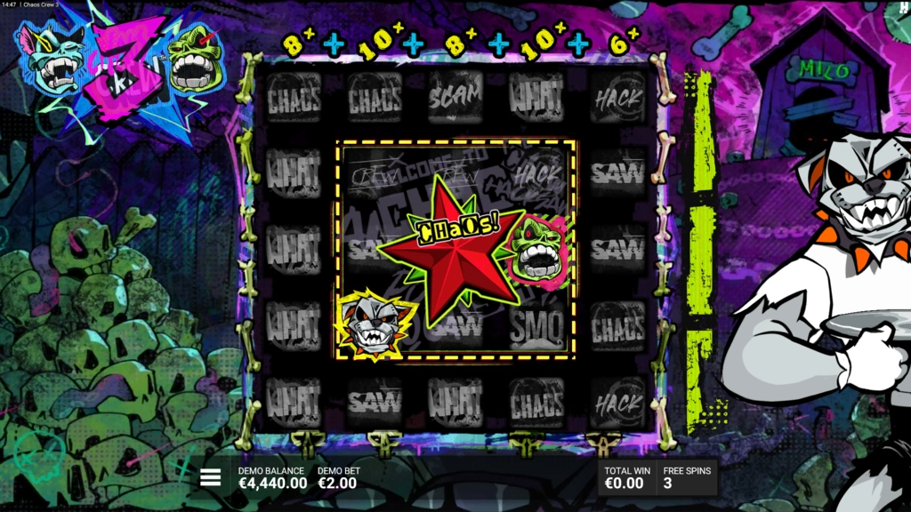 Chaos Crew 3 - The Korrupted K9 Free Spins